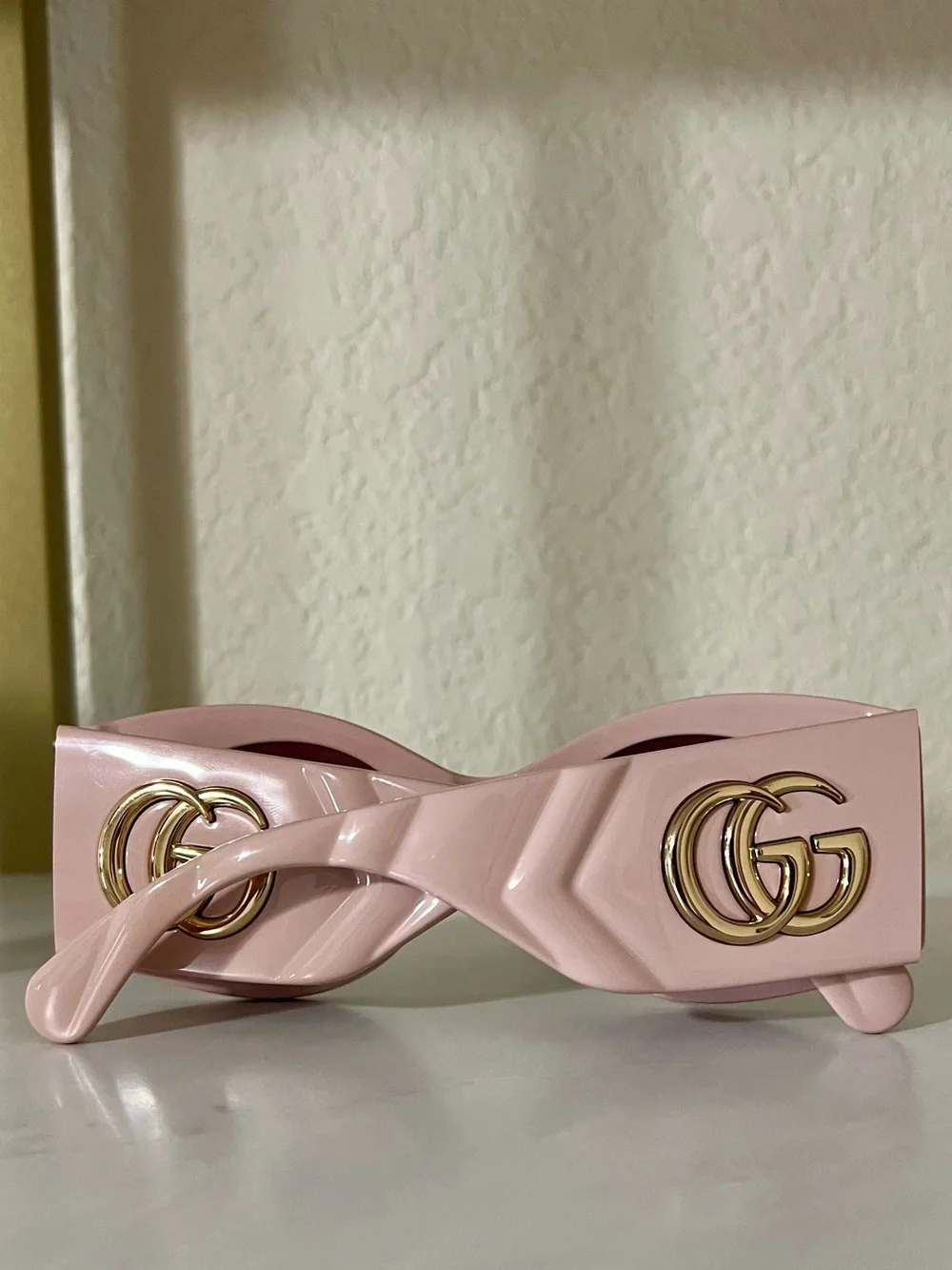 Authentic Gucci GG0810S 003 Pink Oversized Sunglasses Barbie Pink